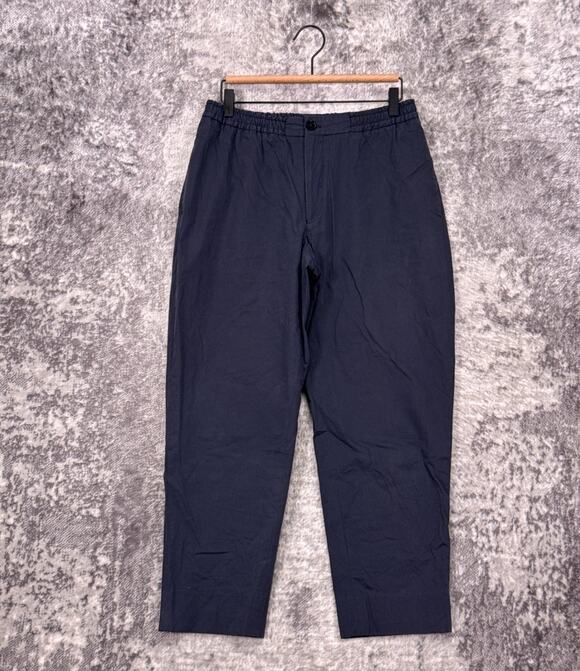 Tres Bien Other - Tres Bien Pants 48 / Medium Mens Blue Cotton Taper Cropped Essential Trouser